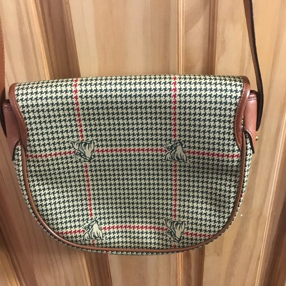 Vintage Mark Cross Houndstooth Leather bag - Picture 6 of 9